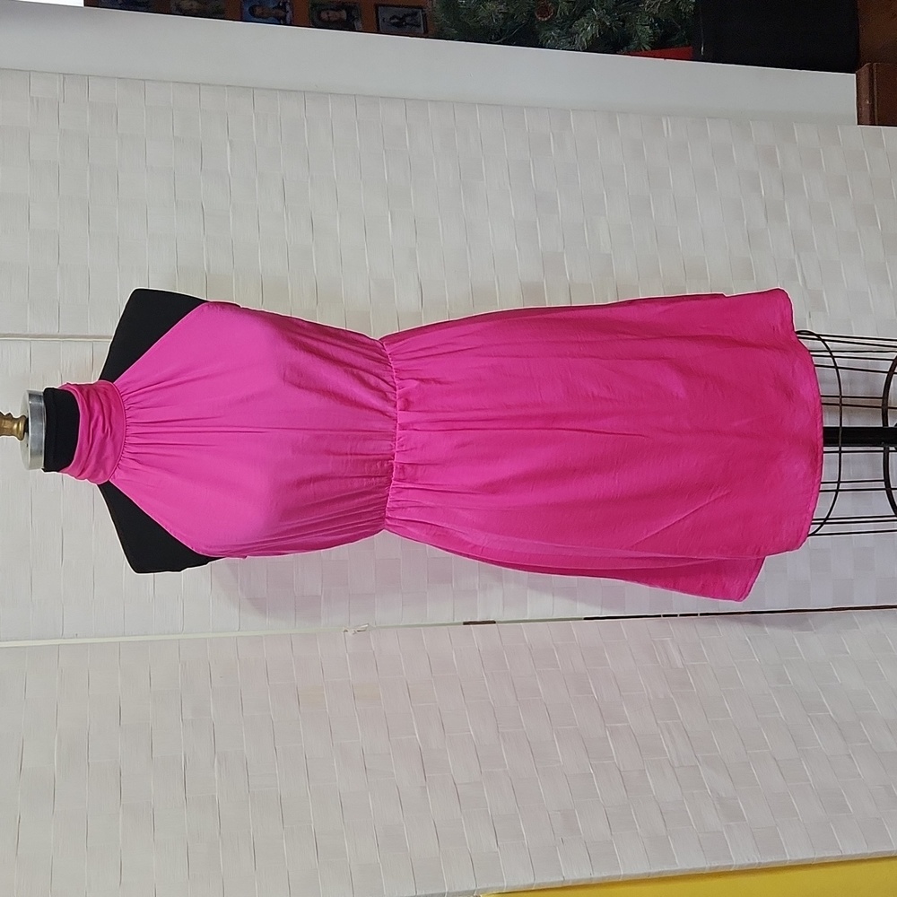 Hot Pink Worthington Shoulderless Dress - Size XS